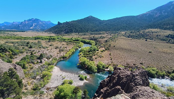 Montanhas e lagos da Patagônia